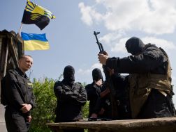 Fighters  "Donbass-1" company  of "Dnepr" battalion