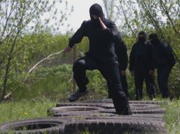 Fighters  "Donbass-1" company  of "Dnepr" battalion