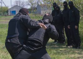 Fighters  "Donbass-1" company  of "Dnepr" battalion