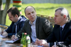 Andrey Levus, Andrey Parubiy and Nicholay Velykovych