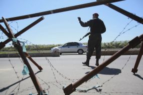 Roadblock near Pavlograd