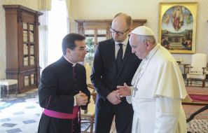 Арсеній Яценюк та Папа Римський Франциск