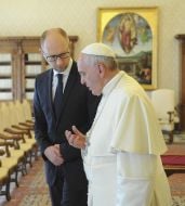 Арсеній Яценюк та Папа Римський Франциск
