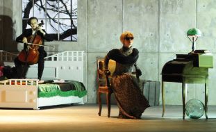 A scene from the play "The Living Corpse"