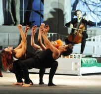 A scene from the play "The Living Corpse"