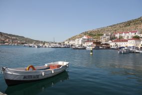Boats on the berth in Balaklava
