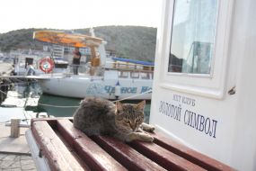 Boats on the berth in Balaklava
