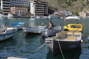 Boats on the berth in Balaklava