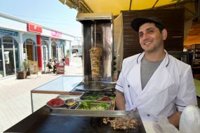 Employee fast food restaurants on the waterfront