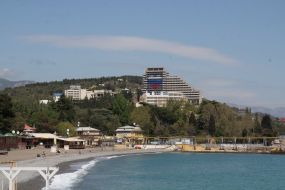 Woman sitting on the beach