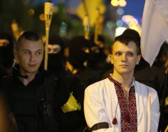 Mass Fight happened at Maidan in Kiev on April 29, 2014