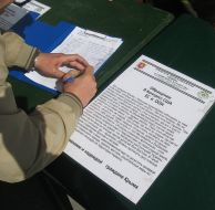 Collecting signatures for a petition to the U.S. Congress, EU and UN