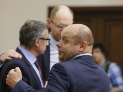 Yuriy Prodan, Aleksandr Shlapak and Arseniy Yatsenyuk