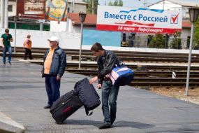 Железнодорожный вокзал в Симферополе