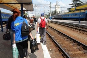 Железнодорожный вокзал в Симферополе