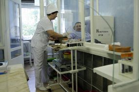 Виталий Кличко сдает кровь