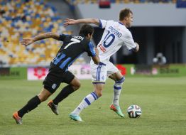 Andriy Yarmolenko and Tornike Okriashvili