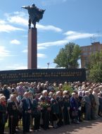 Participants of parade on Victory Day