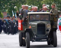 Participants of parade on Victory Day
