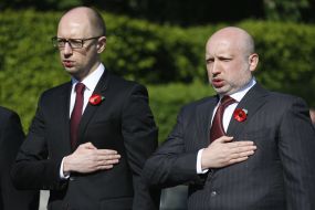 Arseniy Yatsenyuk and Aleksandr Turchinov