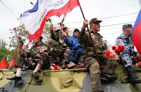 Festive parade to the day of Victory