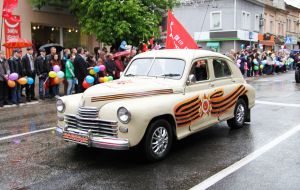Festive parade to the day of Victory