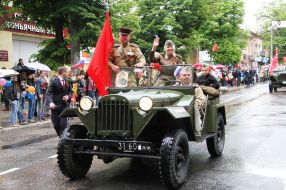 Festive parade to the day of Victory