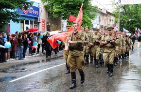 Festive parade to the day of Victory