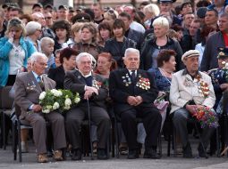 Participants of celebration of Victory Day