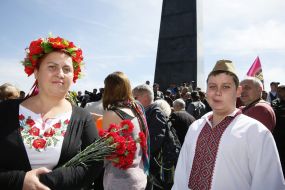 Participants of celebration of Victory Day