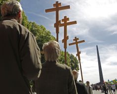 Участники празднования Дня Победы