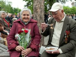Celebration of Victory Day in Zaporozhia
