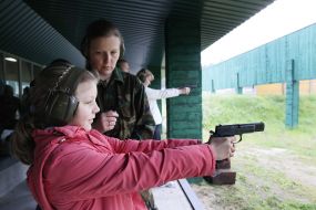 Girl shoots