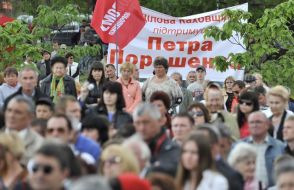 Poroshenko meeting with voters