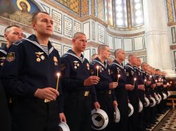 Prayer service is in St. Vladimir's Cathedral 
