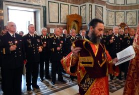 Prayer service is in St. Vladimir's Cathedral