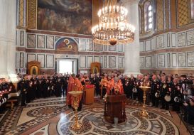 Prayer service is in St. Vladimir's Cathedral