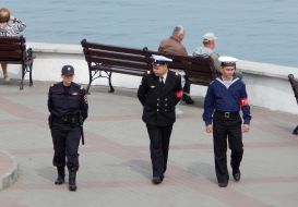 Patrolling the streets of Sevastopol
