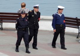 Patrolling the streets of Sevastopol
