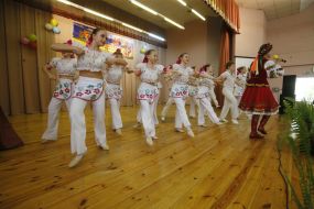 Participants of festive event