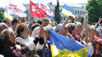 Meeting of Petr Poroshenko with voters