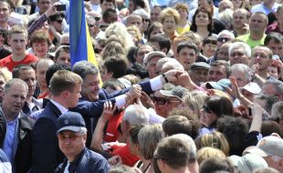 Meeting of Petr Poroshenko with voters