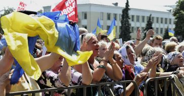 Meeting of Petr Poroshenko with voters