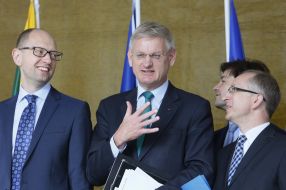 Jan Tombinski, Carl Bildt and Arseniy Yatsenyuk