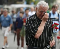 Relatives of the dead heroes "Nebesnaya sotnya"