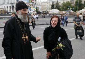 Relative of the dead heroes "Nebesnaya sotnya"