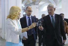 Наталія Заболотна, Карл Більдт та Арсеній Яценюк