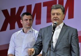 Petr Poroshenko and Vitaliy Klichko