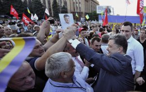 Petr Poroshenko and Vitaliy Klichko