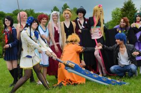 Participants of the festival cosplay "ANICON VI"